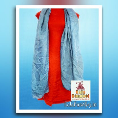 Gaji Silk Red – Silver Sky Plain Dress Material Bandhani
