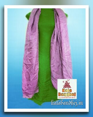 Gaji Silk Parrot – Pink Pu Plain Dress Material Bandhani