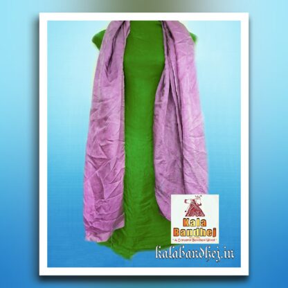 Gaji Silk Parrot – Pink Pu Plain Dress Material Bandhani