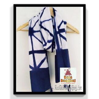 Cotton Stole Designer Stoles Scarf In Shibori Tie Dye Bandhani Pattern 30 Bandhani
