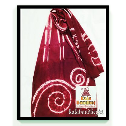 Cotton Stole Designer Stoles Scarf In Shibori Tie Dye Bandhani Pattern 43 Bandhani