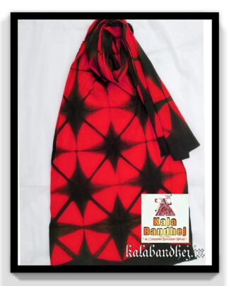 Cotton Stole Designer Stoles Scarf In Shibori Tie Dye Bandhani Pattern 44 Bandhani