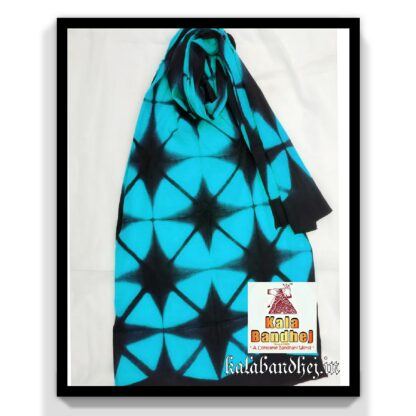 Cotton Stole Designer Stoles Scarf In Shibori Tie Dye Bandhani Pattern 46 Bandhani