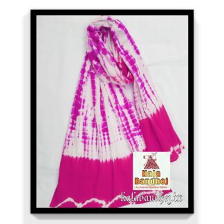 Cotton Stole Designer Stoles Scarf In Shibori Tie Dye Bandhani Pattern 48 Bandhani