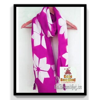 Cotton Stole Designer Stoles Scarf In Shibori Tie Dye Bandhani Pattern 50 Bandhani