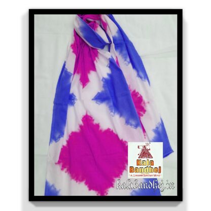 Cotton Stole Designer Stoles Scarf In Shibori Tie Dye Bandhani Pattern 54 Bandhani