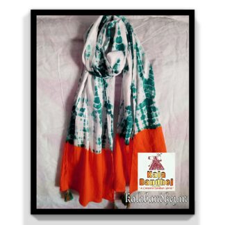 Cotton Stole Designer Stoles Scarf In Shibori Tie Dye Bandhani Pattern 56 Bandhani