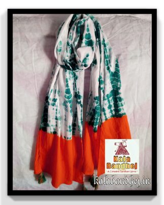 Cotton Stole Designer Stoles Scarf In Shibori Tie Dye Bandhani Pattern 56 Bandhani