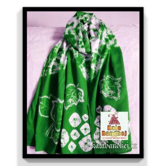 Cotton Stole Designer Stoles Scarf In Shibori Tie Dye Bandhani Pattern 57 Bandhani