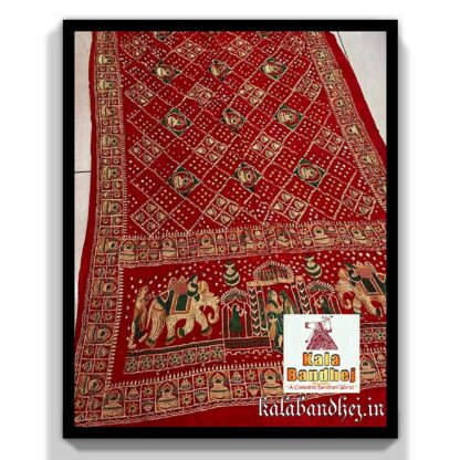 Bandhani Saree Embroidery Work Modal Silk 16 Bandhani