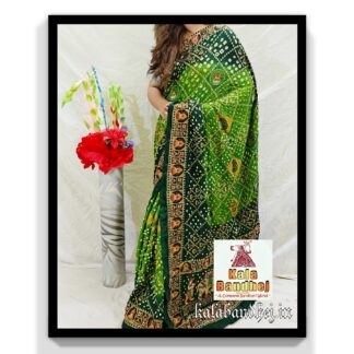 Bandhani Saree Embroidery Work Modal Silk 27 Bandhani