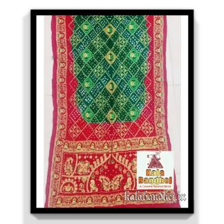 Bandhani Saree Embroidery Work Modal Silk 04 Bandhani