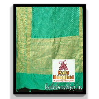 Brown Saree Kanjivaram Bandhani In Pure Silk Bandhani