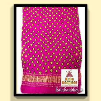 Pink Bandhani Dupatta Modal Silk Bandhani