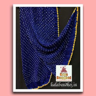 Blue Bandhani Dupatta Modal Silk Bandhani