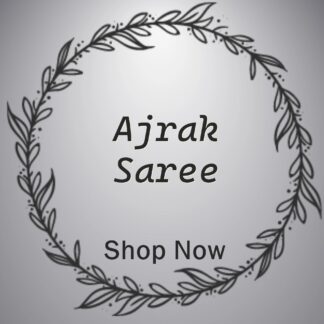 Ajrak Saree