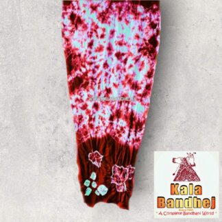 Pure Modal Silk Stole Designer Stoles Scarf In Shibori 01 Bandhani
