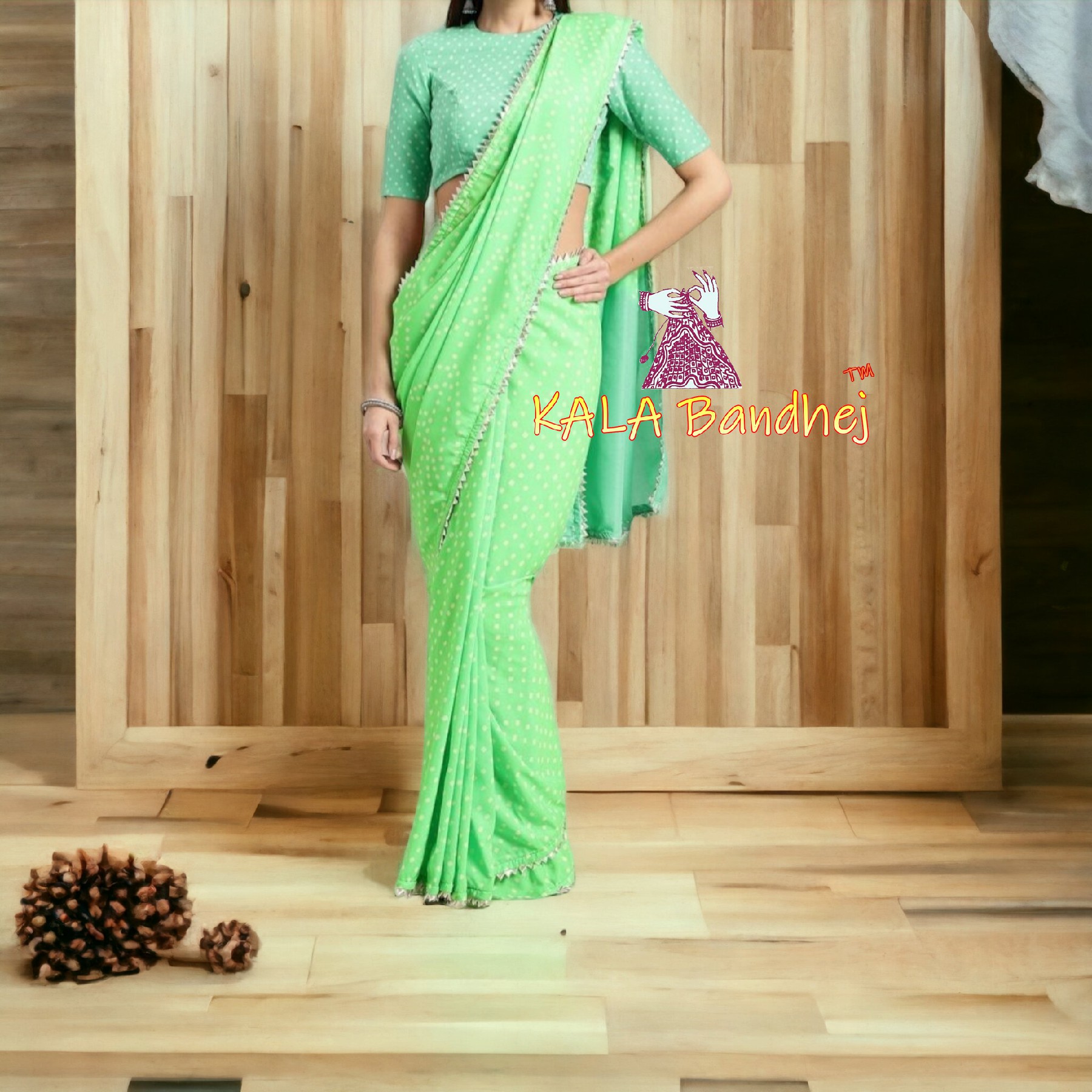 gujarati bandhani sarees | BCS004 | Attractive Colours - AB & Abi Fashions