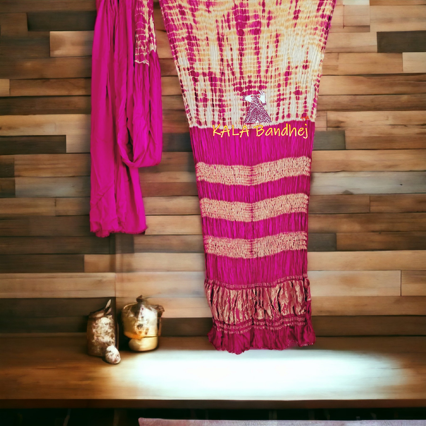 Pink Shibori Saree Pure Modal Silk Explore