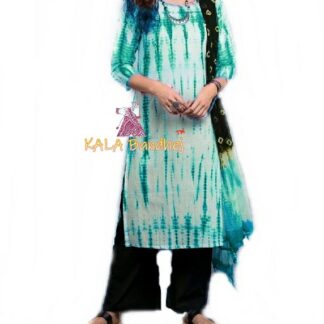 Turquoise – Shibori Dress Material Dress Materials