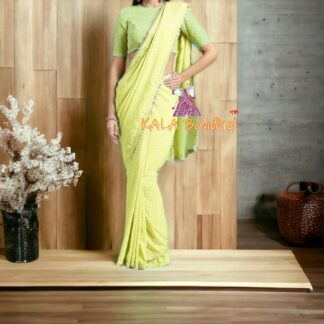 Pitch Pastel Bandhani Designer Saree Pure GajiSilk Bandhani Saree